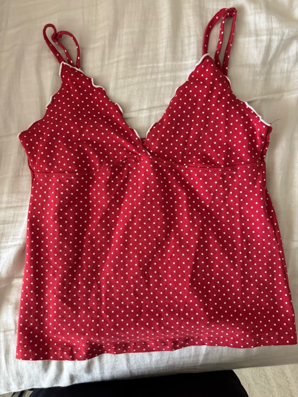 Brandy Melville Red Polka Dot Cami